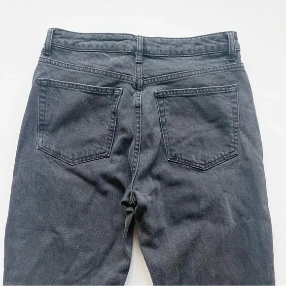 Topshop Black High Rise Split Hem Straight
Leg Jeans 30 - Picture 4 of 6